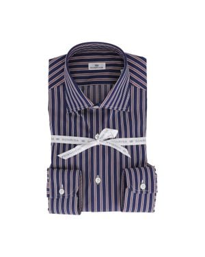 Sonrisa Vertical Striped Long-Sleeve Shirt - Blue