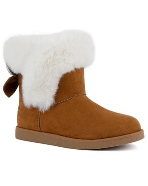 Juicy Couture Krazey Kute Faux Fur Faux Leather Booties - Pink