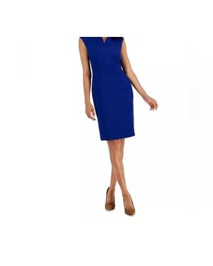 Kasper Elegant Sleeveless Dress - Blue