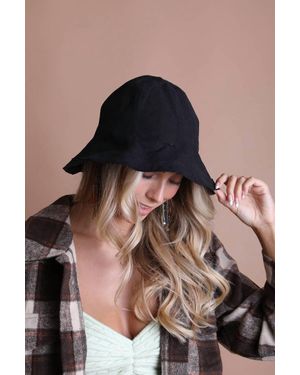 Leto Cotton Urban Bucket Hat - Black