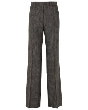 Seventy Dove Prince Of Wales Check Straight-Leg Pants - Gray