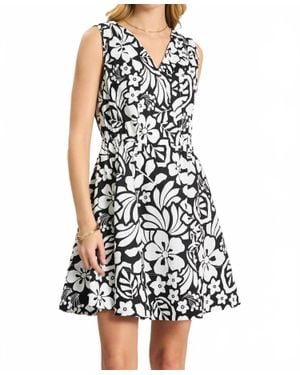 tyler boe Emory Floral Sleeveless Wrap Dress - White
