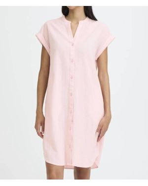 B.Young Ellana Shirt Mini Dress - Pink