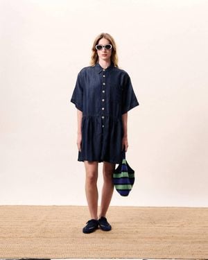 FRNCH Aqualia Dress - Blue