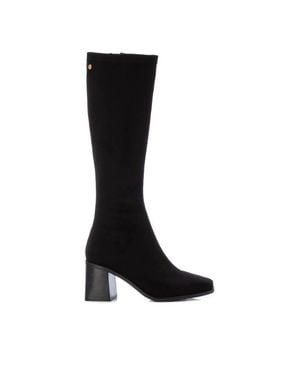 Xti Soft Suede Boots - Black