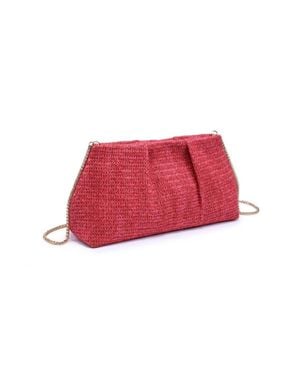 Moda Luxe Breeze Clutch Bag - Red