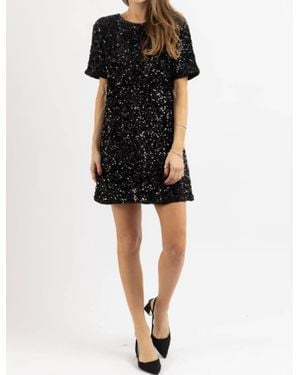 Mine Luna Sequin Mini Dress - Black
