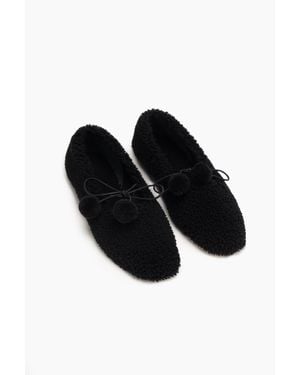 Sleeper Lulu Shearling Slippers - Black