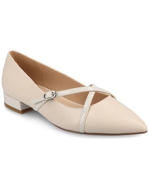Journee Collection Apos;S Camby Medium And Wide Width Dress Flats - White