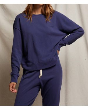 PERFECTWHITETEE Tyler Crewneck Pullover - Blue