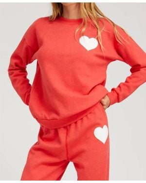 SPRWMN Heart Sweatshirt - Red