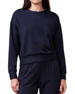 Stateside Softest Fleece Crewneck Pullover Sweatshirt - Blue