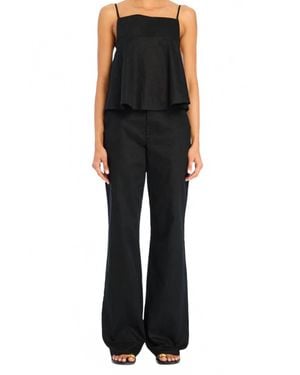 SER.O.YA Leann Linen Pant - Black