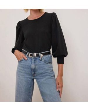 Nation Ltd Loren Peasant Tee - Black