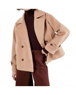 Apricot Tailored Short Trench Jacket - Brown