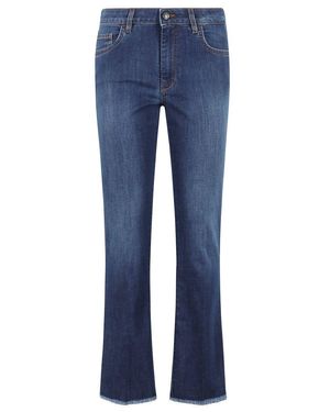 Fay Cropped Jeans - Blue