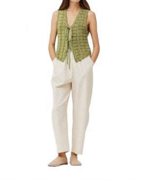 GRADE & GATHER Arc Easy Pants - White