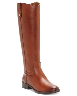 INC International Concepts I. N.C. International Concepts Fawne Leather Riding Boots Lion614 - Brown