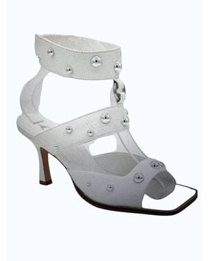 Carrano Studded Sandal - White