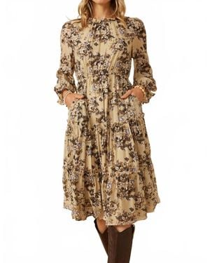 Hayden LA Ellie Midi Dress - Natural