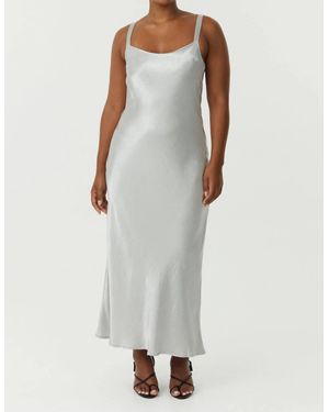 Third Form Crush Bias Classic Slip Maxi Dress - White