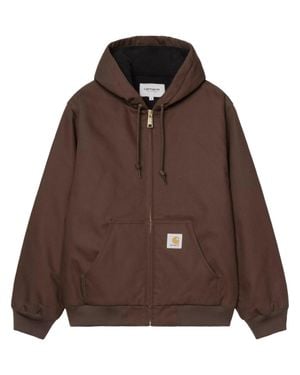 Carhartt Active Adjustable Hood Cotton Jacket - Brown