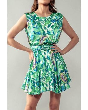 Urban Daizy Ivy Sleeveless Mini Dress - Green