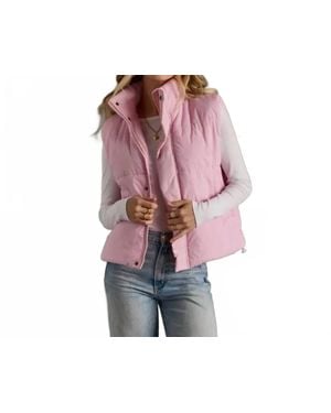 Panache Apparel Puffer Vest - Red