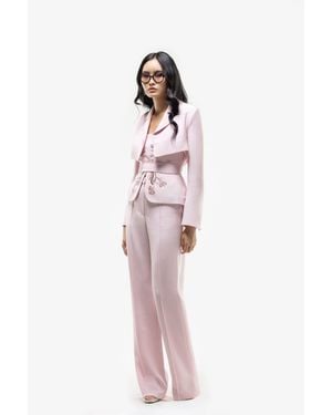 Saiid Kobeisy Crop Jacket - Pink