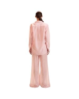Cynthia Rowley Salina Sheer Pant - Pink