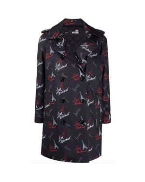 Love Moschino Polyester Coat - Blue