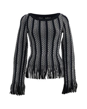 Alaïa Fringed Sweater - Black