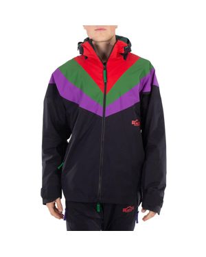 Kolor Colorblock Hooded Nylon Jacket - Blue