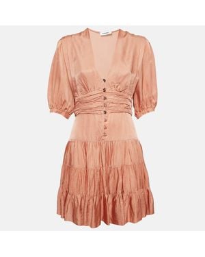 Sandro Crepe Tiered Mini Dress - Pink