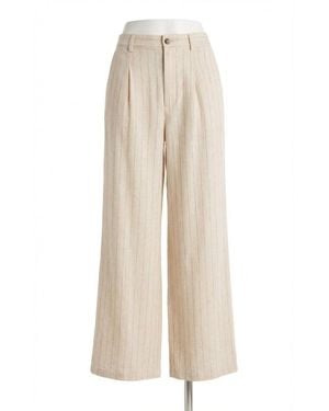 Z Supply Bennett Pinstripe Pants - Natural