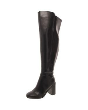 Dolce Vita Finnegan Faux Leather Tall Over-The-Knee Boots - Black