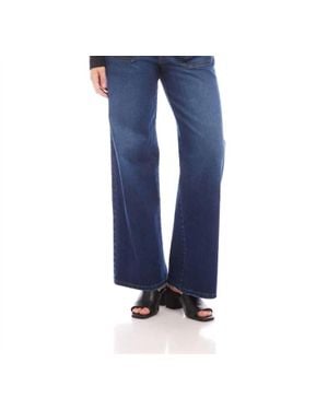 Karen Kane Lauren Patch Pocket Jeans - Blue