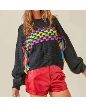 Day + Moon Ribbon Sweater - Red