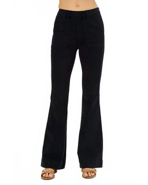Judy Blue High Waist Pull On Trouser Jeans - Black
