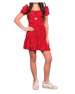Miss Behave Girls Raquel Dress - Red