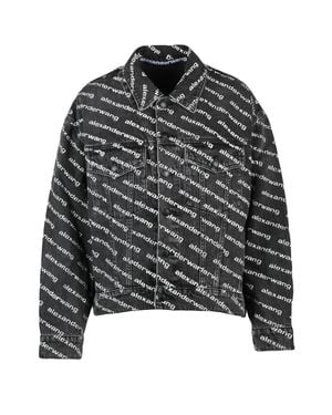 Alexander Wang Cotton Logo Jacket - Black
