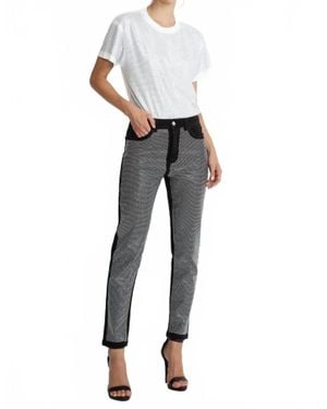 Odi Et Amo Cotton Rhinestone T Shirt - Gray