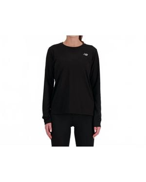 New Balance Sport Essential Long Sleeve Top - Black