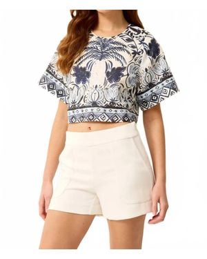 Marie Oliver Drew Top - White