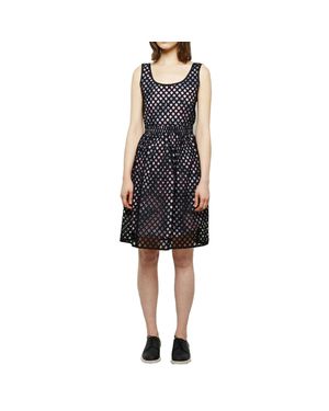 Carven Eyelet Cotton Dress - Black