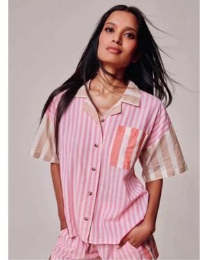 Echo Cassis Camp Shirt - Pink