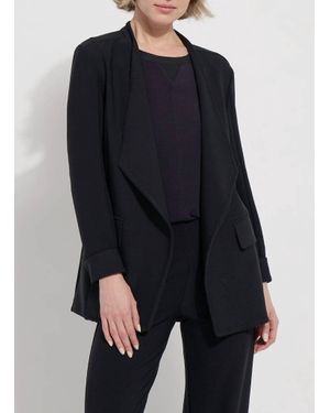Lyssé Chloe Blanket Stitch Blazer - Blue
