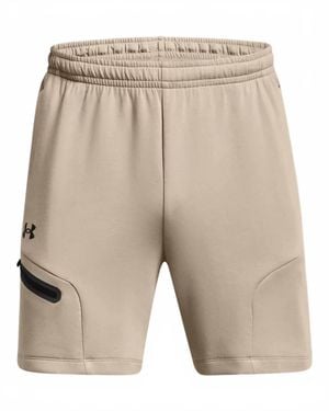 Under Armour Unstoppable Fleece Shorts - Natural