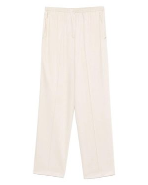 JOSEPH Relaxed Fit Pants With Silhouette - White