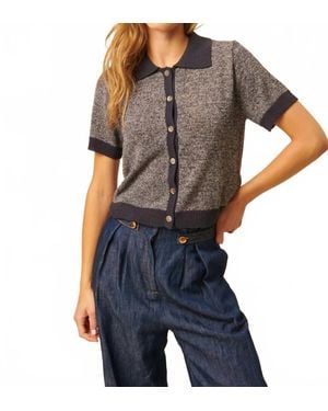 John + Jenn Owen Knit Polo - Black